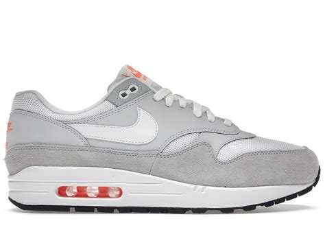 nike air max 1 pure platinum total orange schwarz weiß